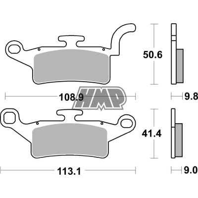 Pastilhas travão MBK YW / YAMAHA BWS / XENTER / YW / ZUMA / 208CT - SBS